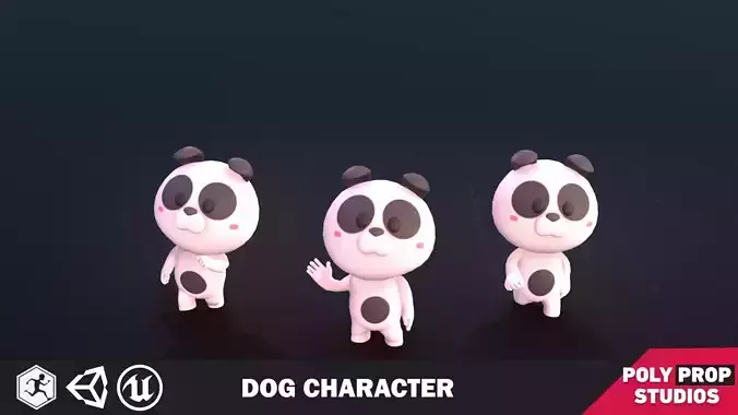Funny Dog Character