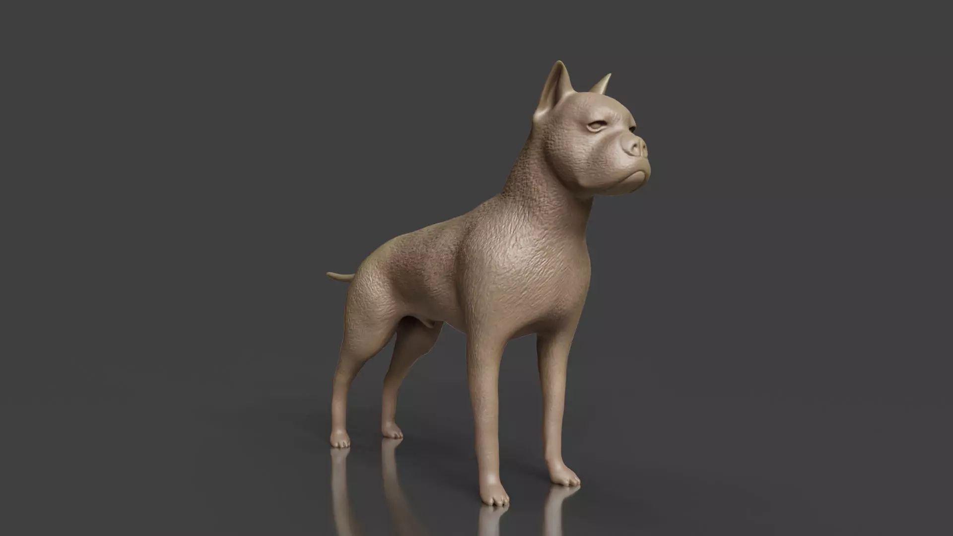 3D Print Ready German Boxer Dog Toy Model 3D print model_0