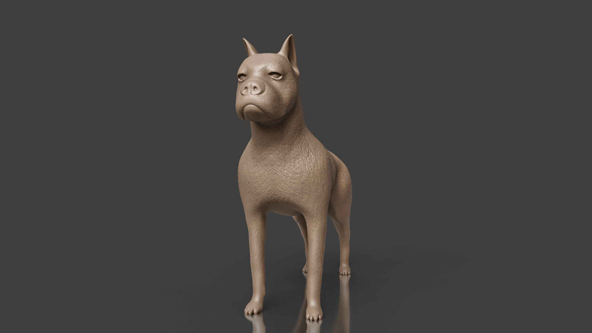 3D Print Ready German Boxer Dog Toy Model 3D print model_5