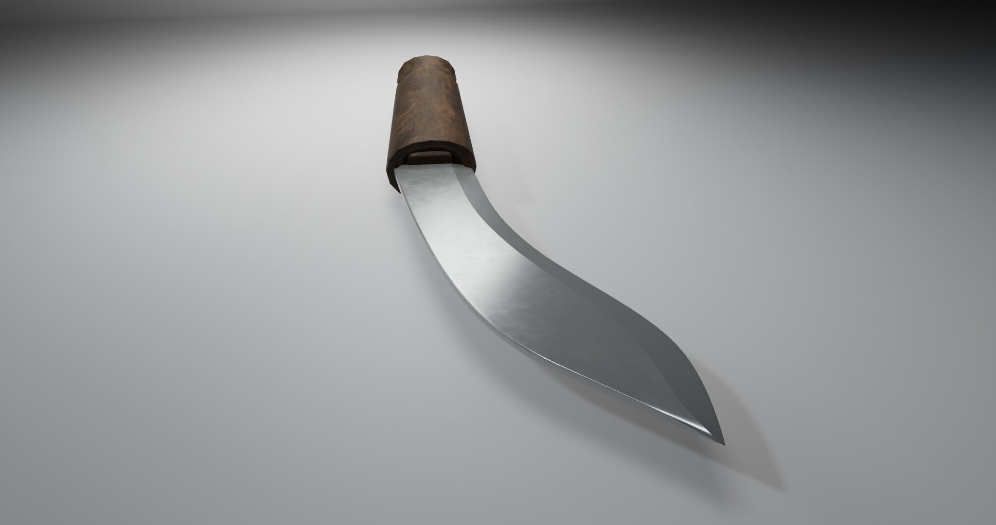 Knife of fighting knife weapon free 3D model Free low-poly 3D model_6