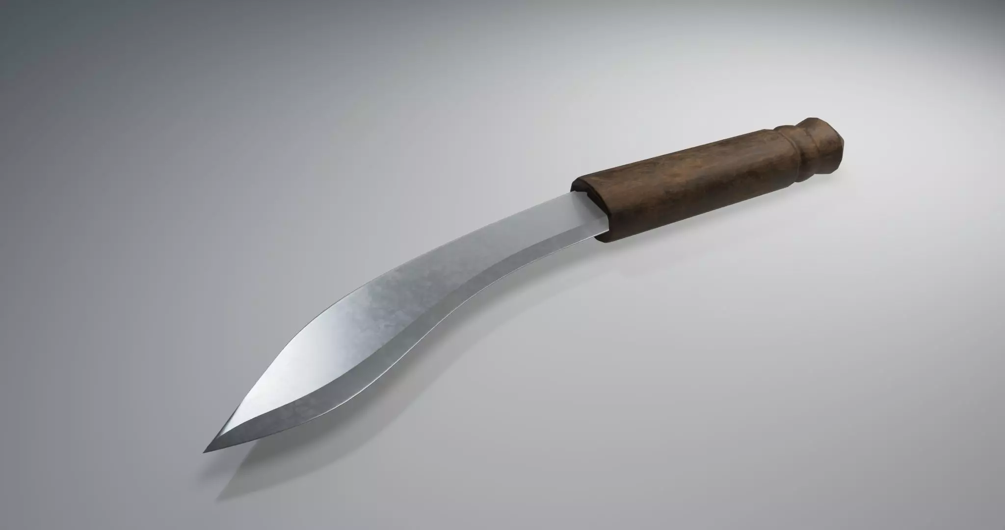 Knife of fighting knife weapon free 3D model Free low-poly 3D model_0