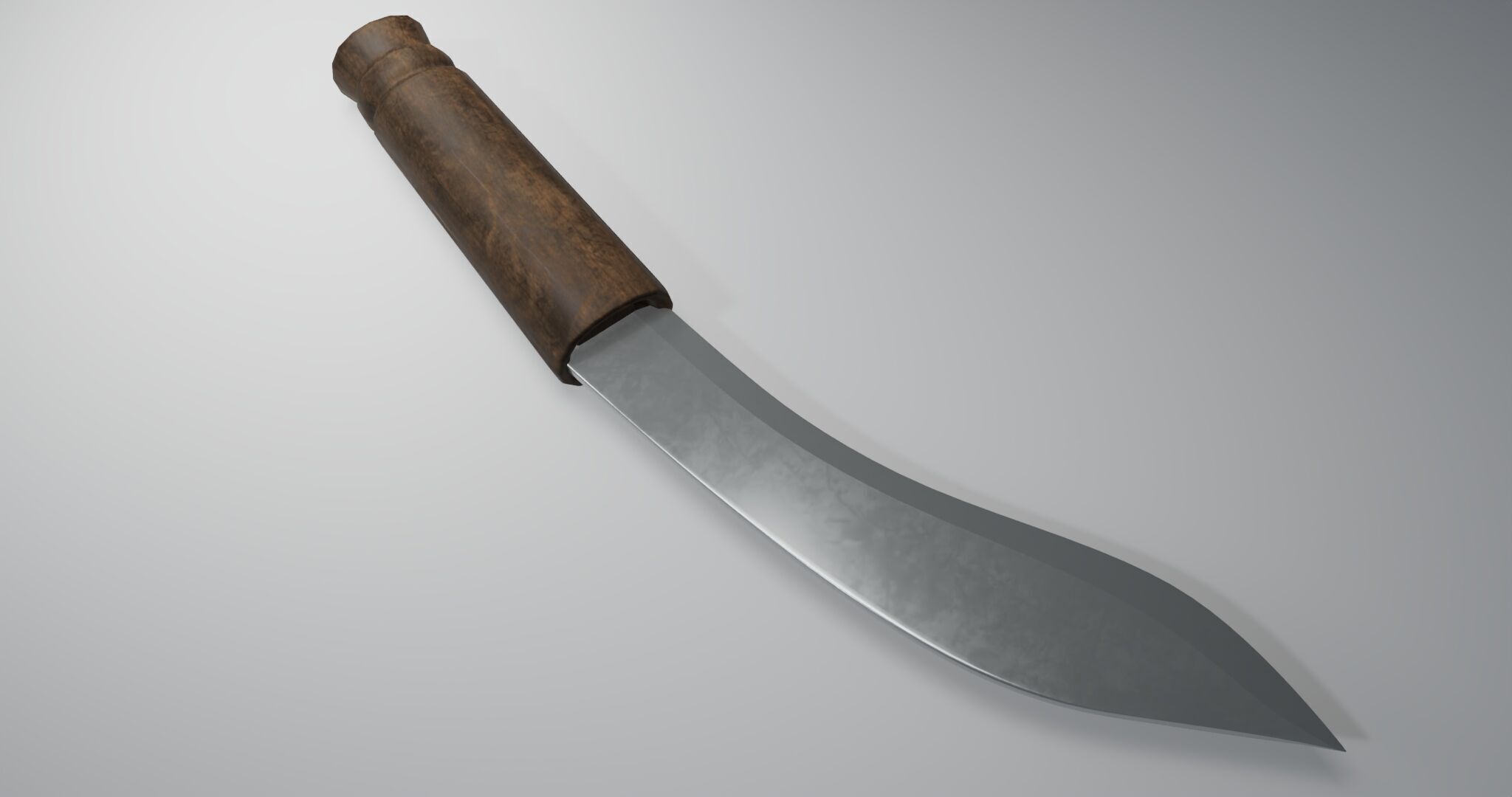 Knife of fighting knife weapon free 3D model Free low-poly 3D model_3