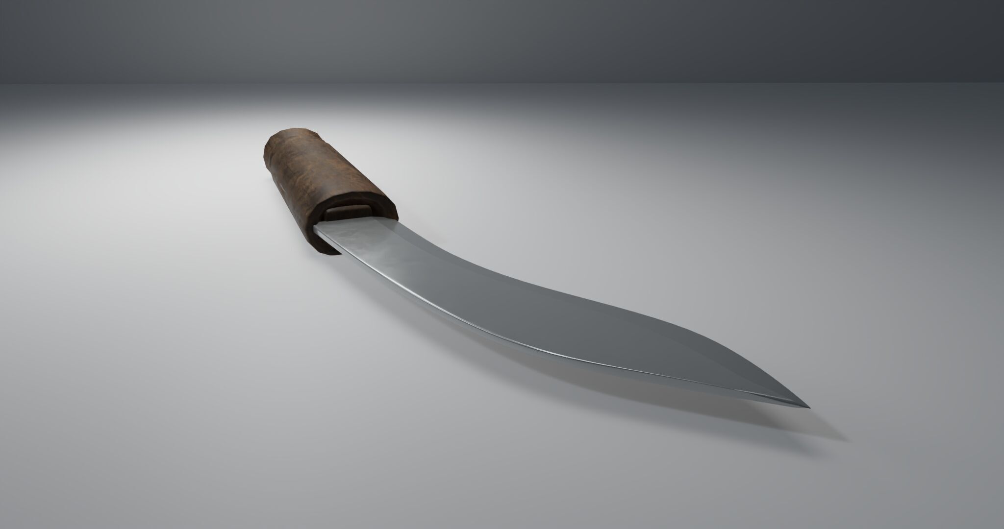 Knife of fighting knife weapon free 3D model Free low-poly 3D model_2