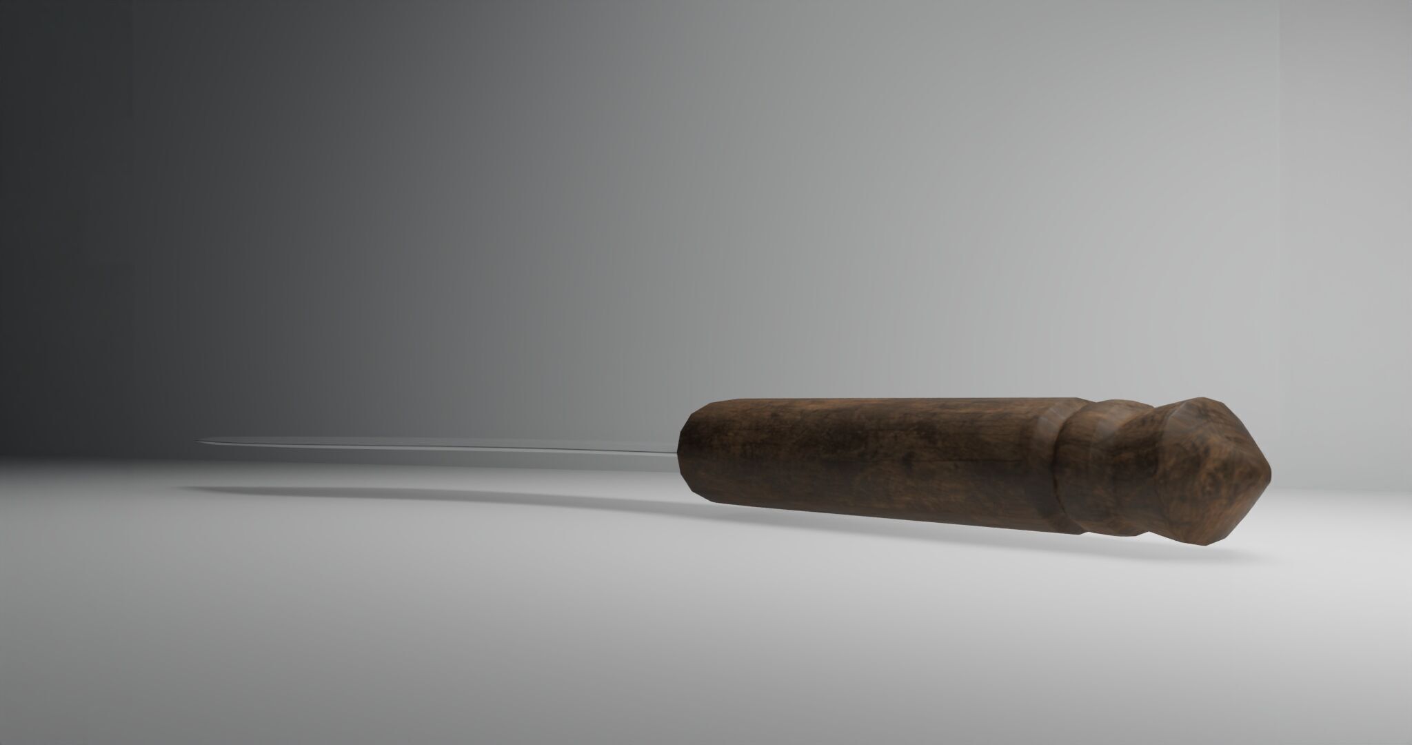 Knife of fighting knife weapon free 3D model Free low-poly 3D model_5