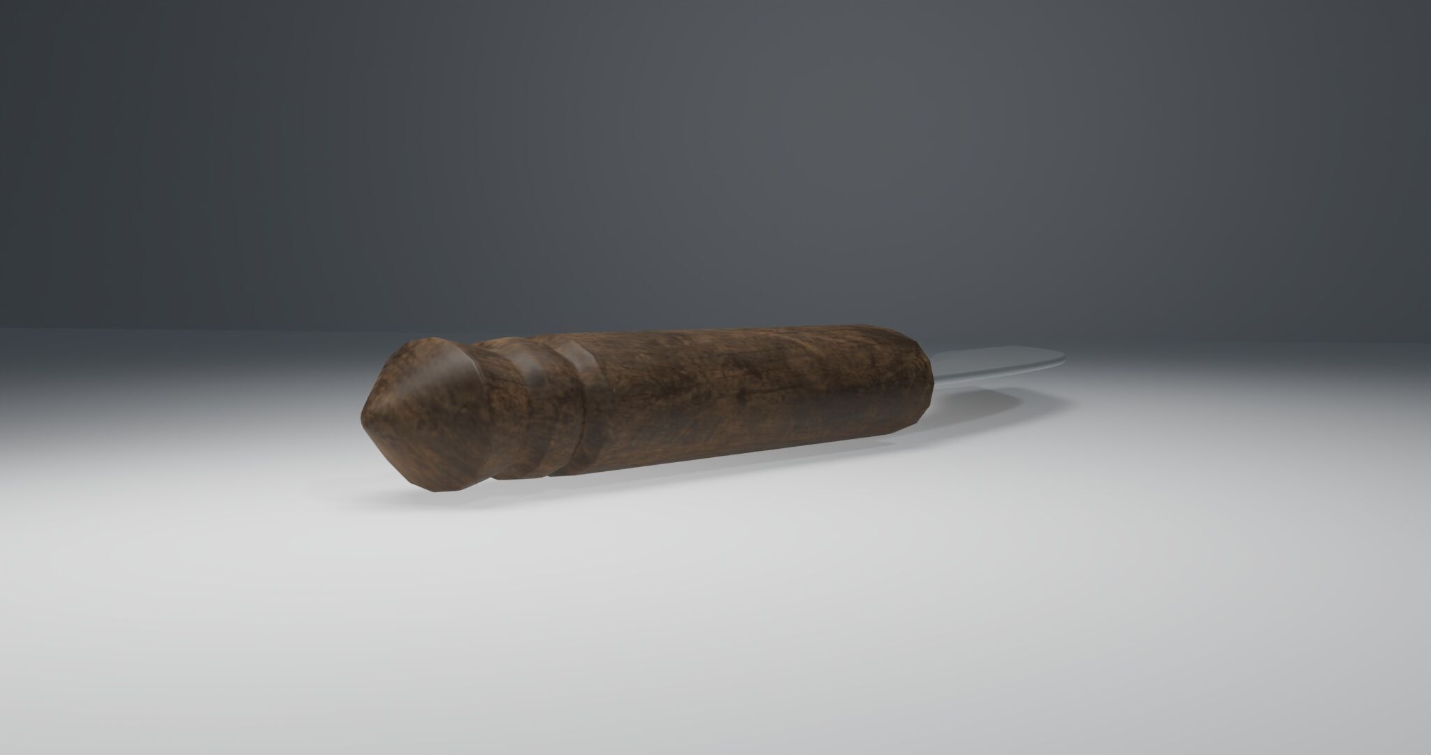 Knife of fighting knife weapon free 3D model Free low-poly 3D model_4