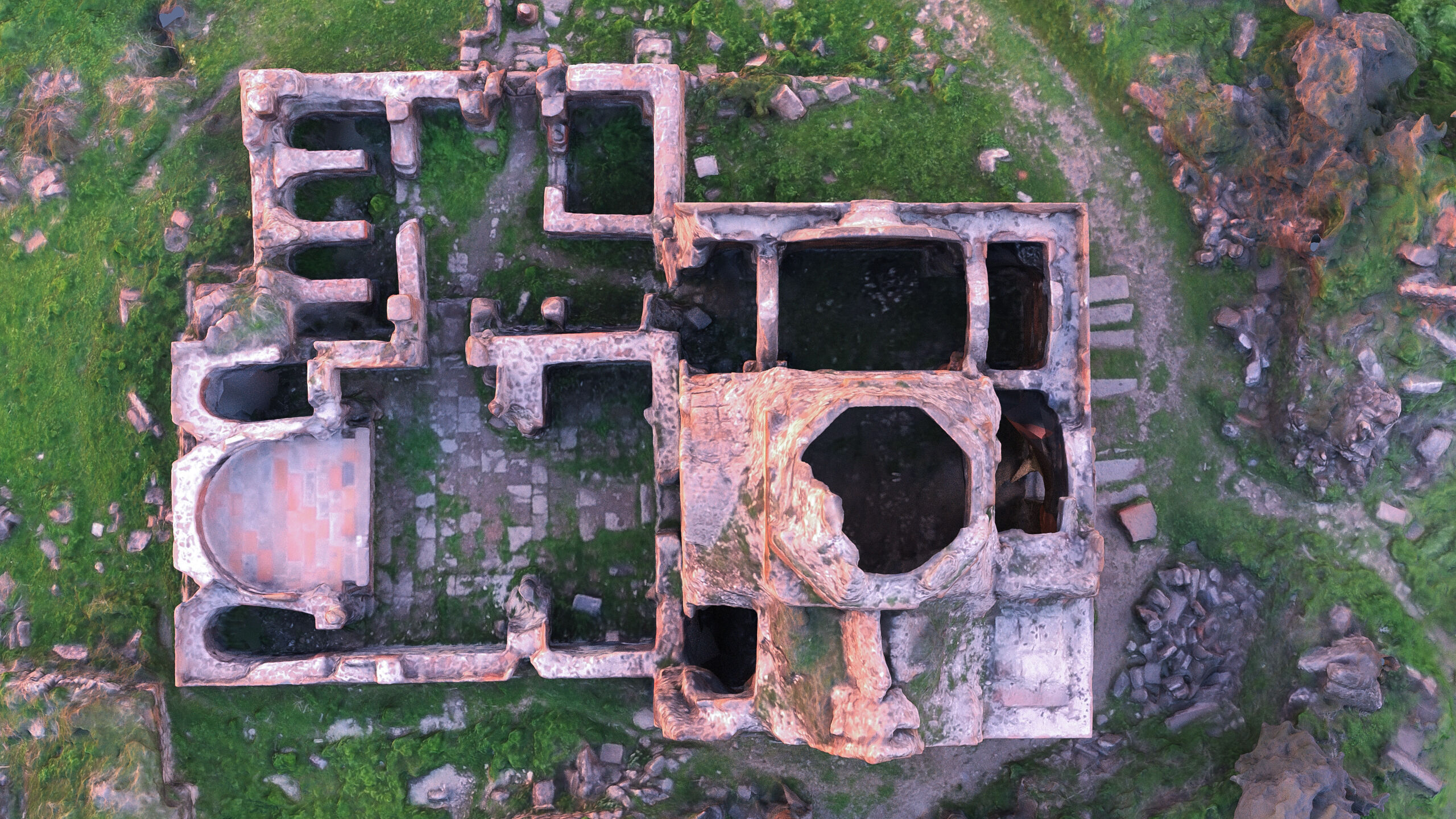 Medieval monastery  3D model_8