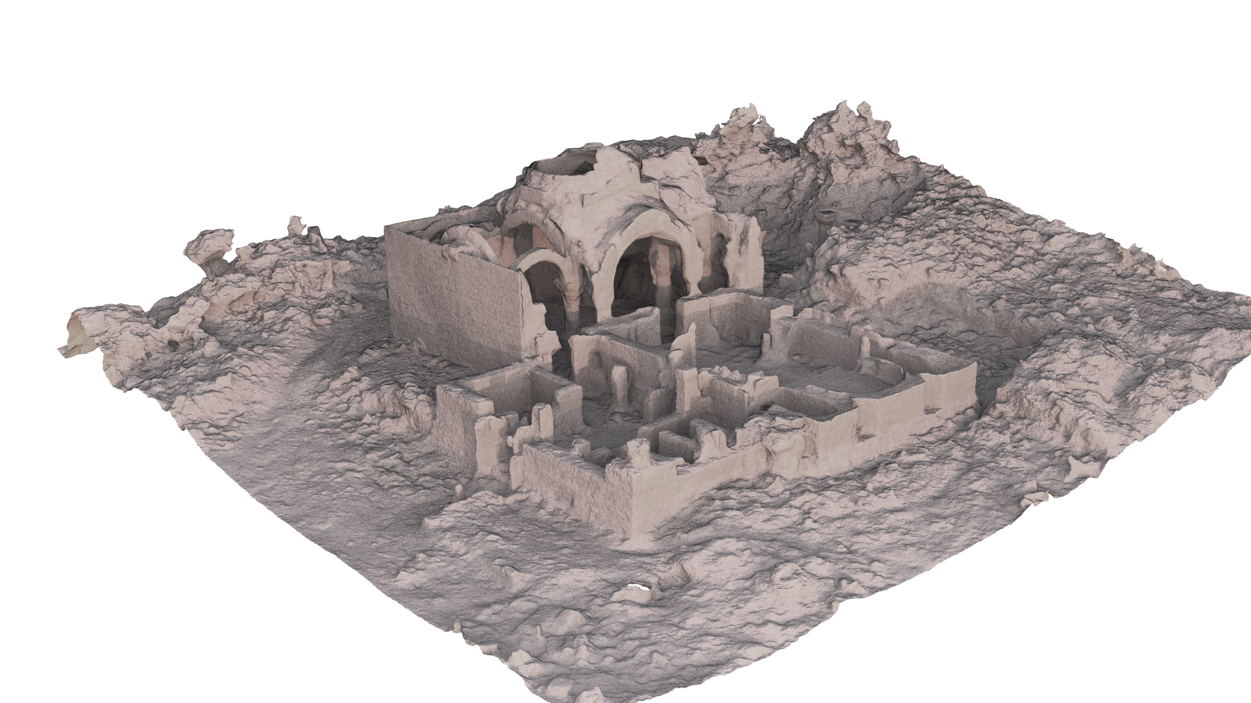 Medieval monastery  3D model_9