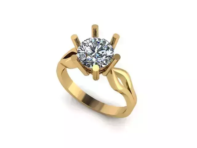 Moissanite Diamond Solitaire  ring