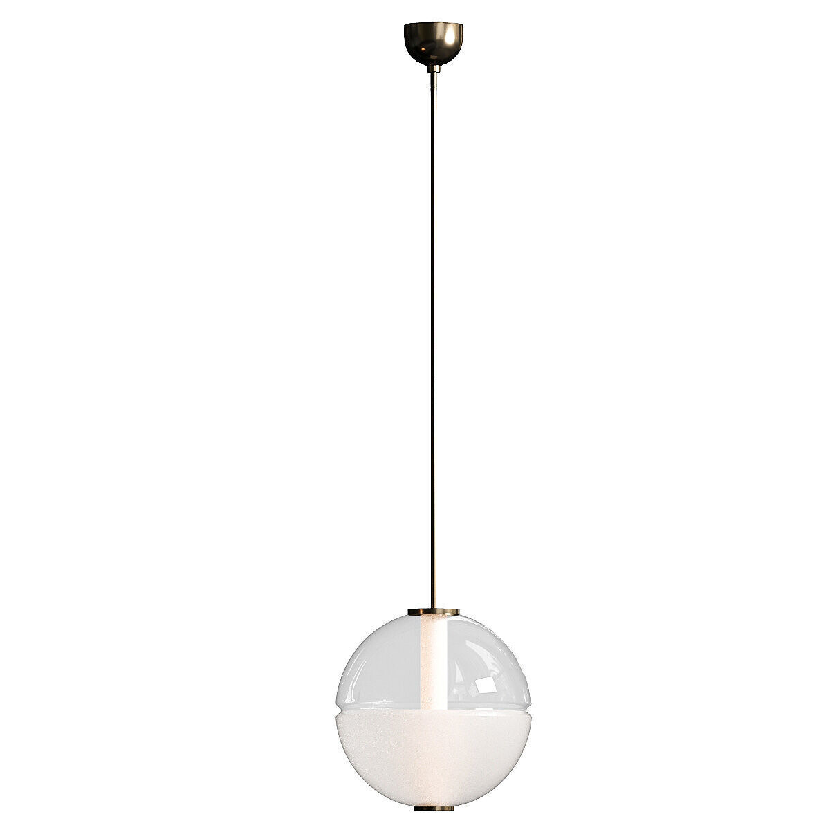 West Elm Zia Round Pendant Lamp 3D model_2