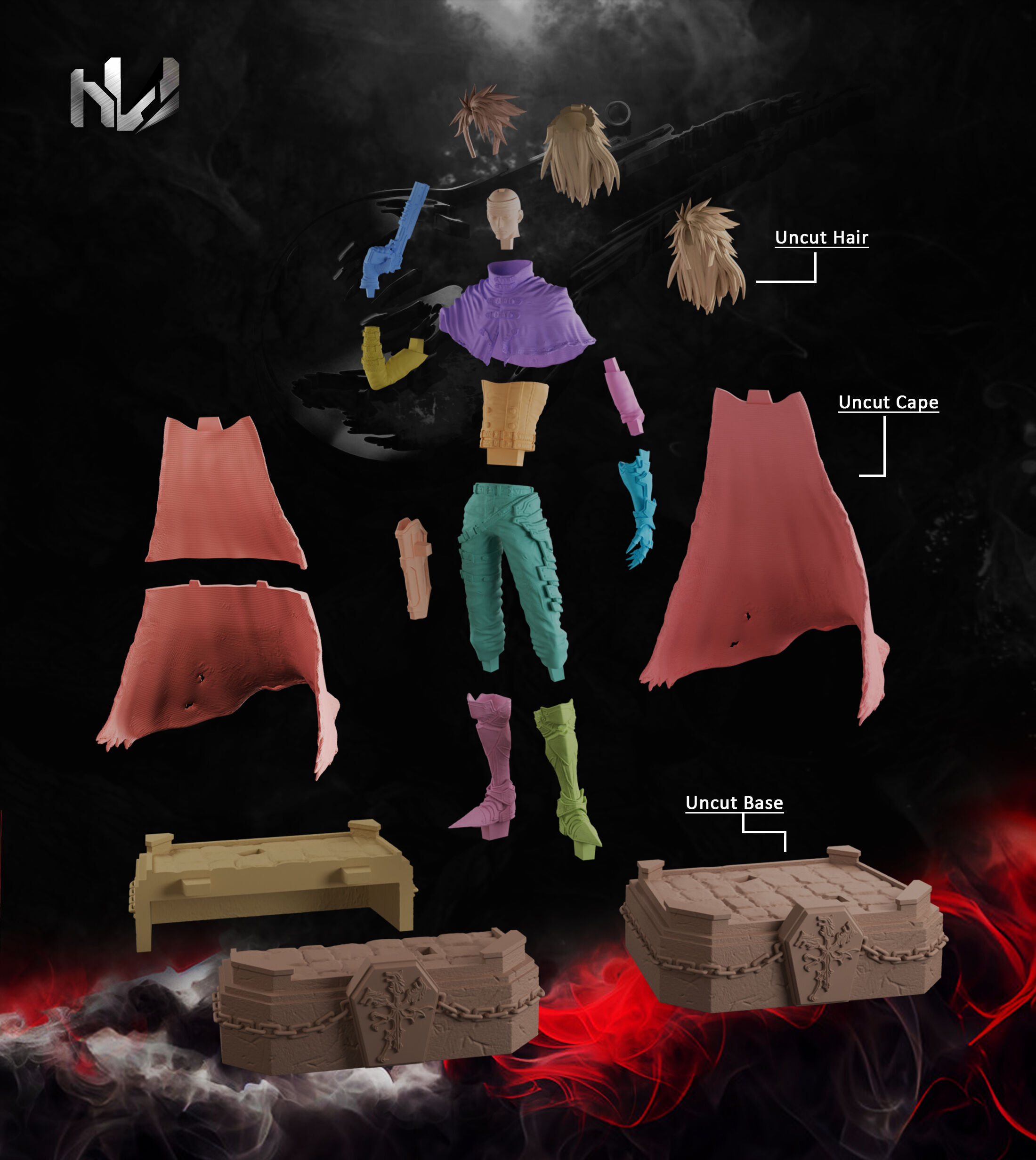 Vincent Valentine STL - Final Fantasy 7 Rebirth 3D print model_11