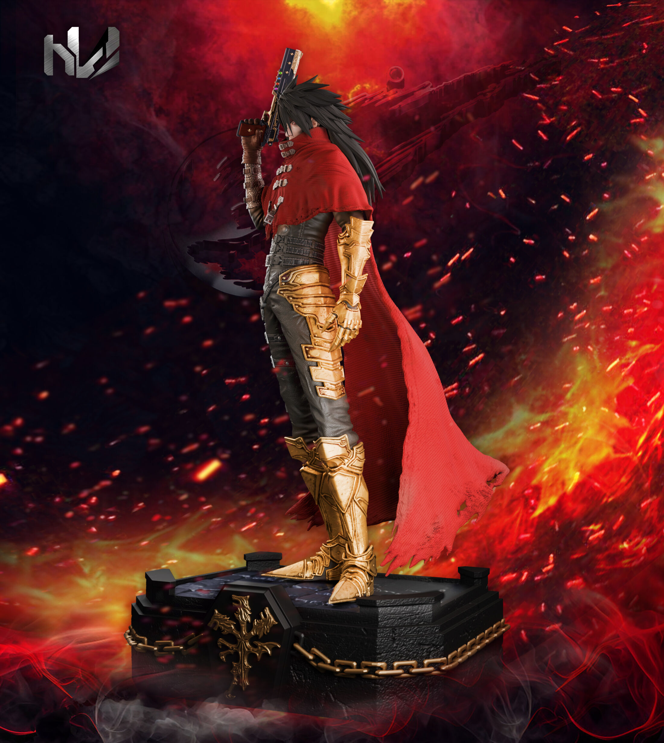 Vincent Valentine STL - Final Fantasy 7 Rebirth 3D print model_4