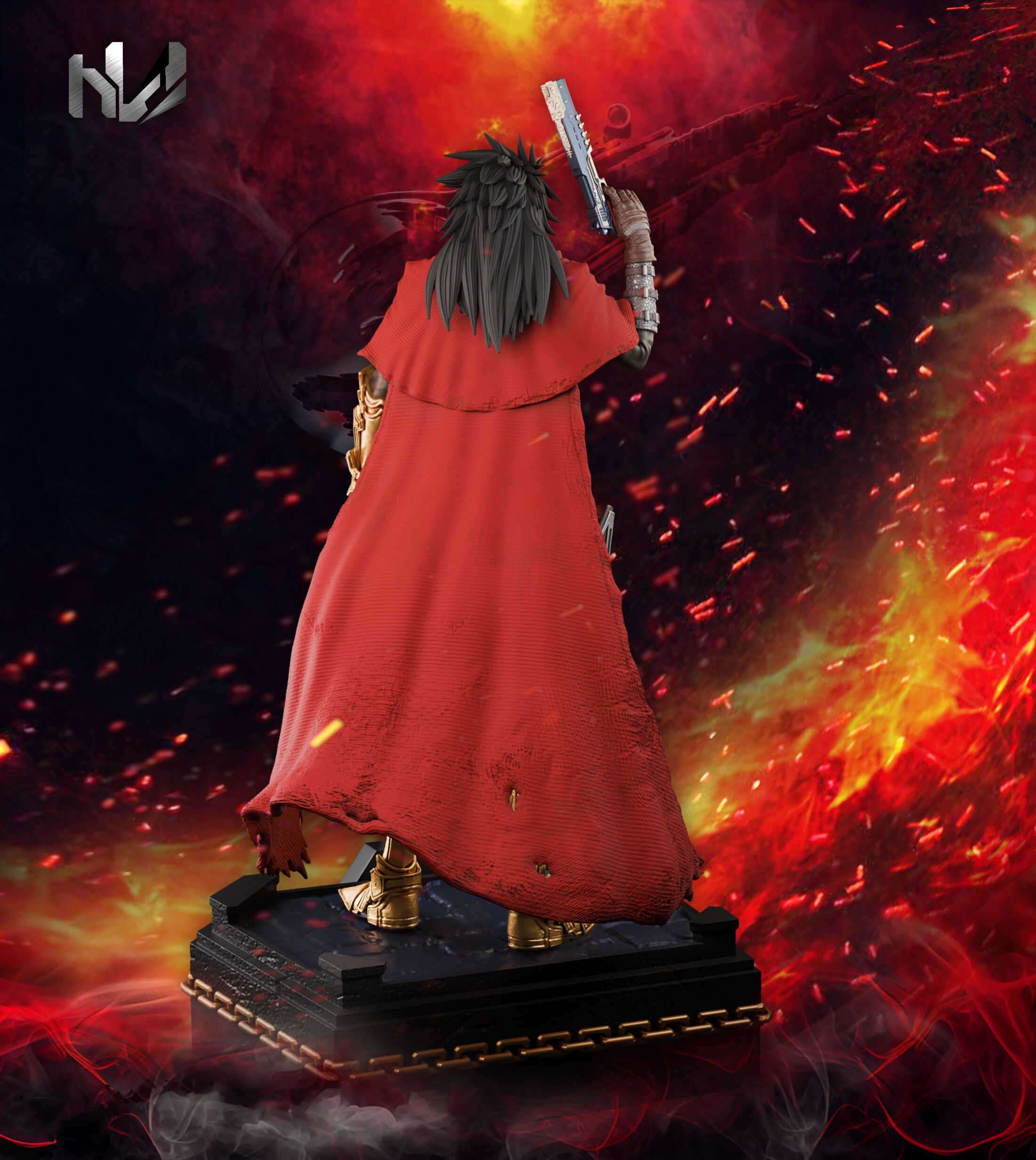 Vincent Valentine STL - Final Fantasy 7 Rebirth 3D print model_3