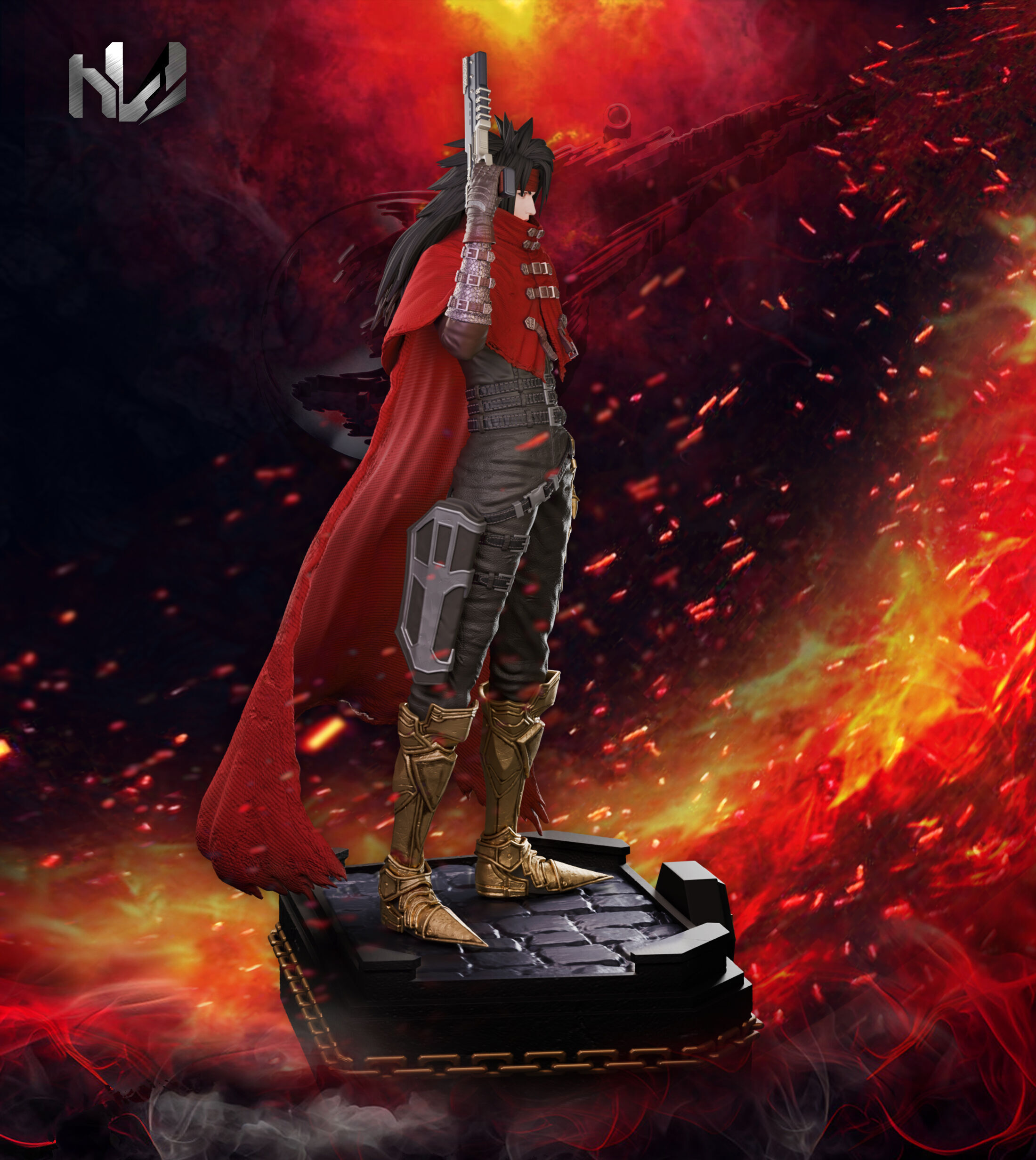 Vincent Valentine STL - Final Fantasy 7 Rebirth 3D print model_2