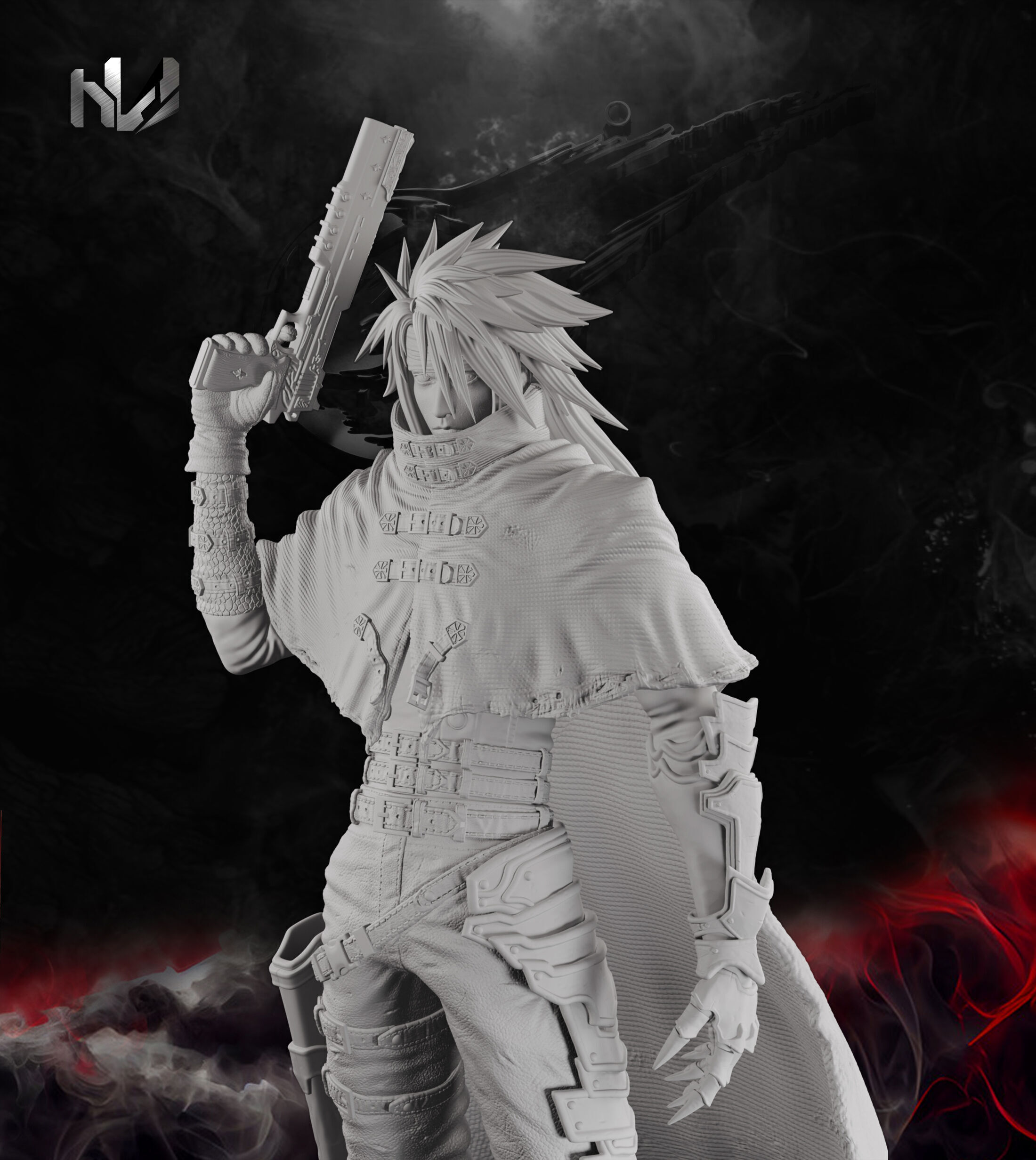 Vincent Valentine STL - Final Fantasy 7 Rebirth 3D print model_5