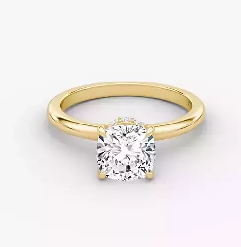 Halo Oval Engagement Ring  01