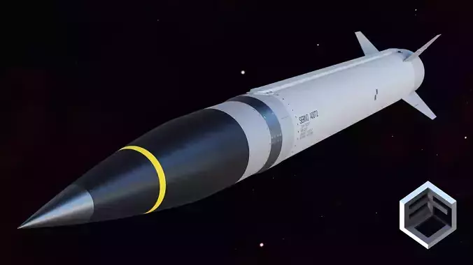 Precision Strike Missile PrSM Low-poly 3D model
