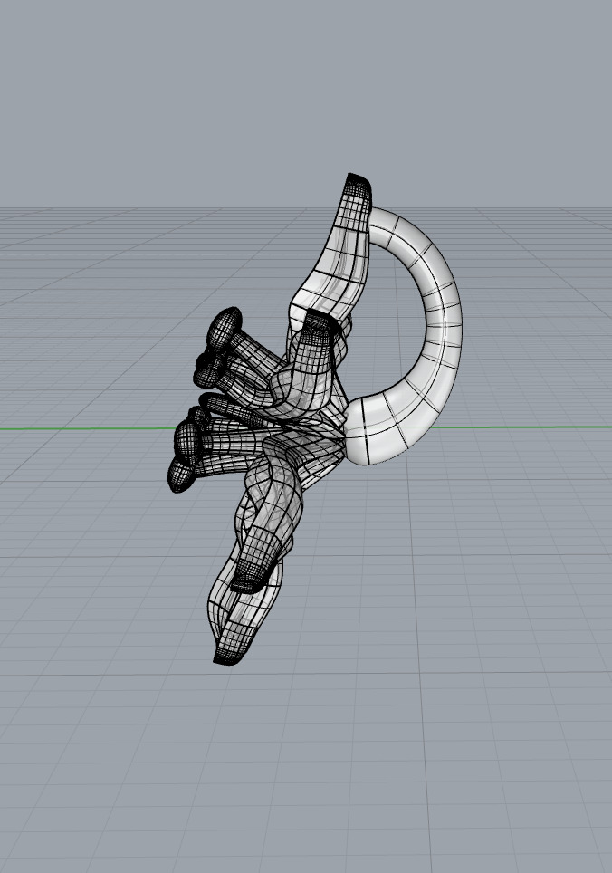 Flower pendant castable 3D print model_4