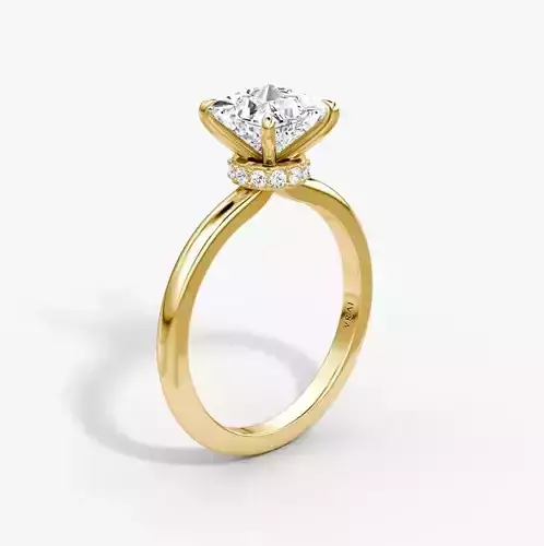 Halo Oval Engagement Ring  03