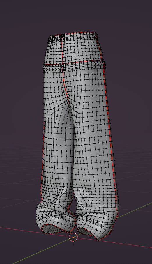 balenciaga pants game ready model Low-poly 3D model_2
