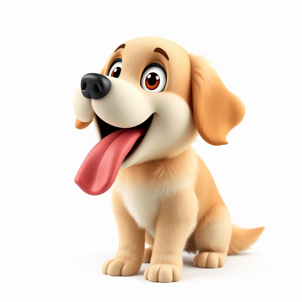 Cute Cartoon Puppy Model Pack Low-poly 3D model_4