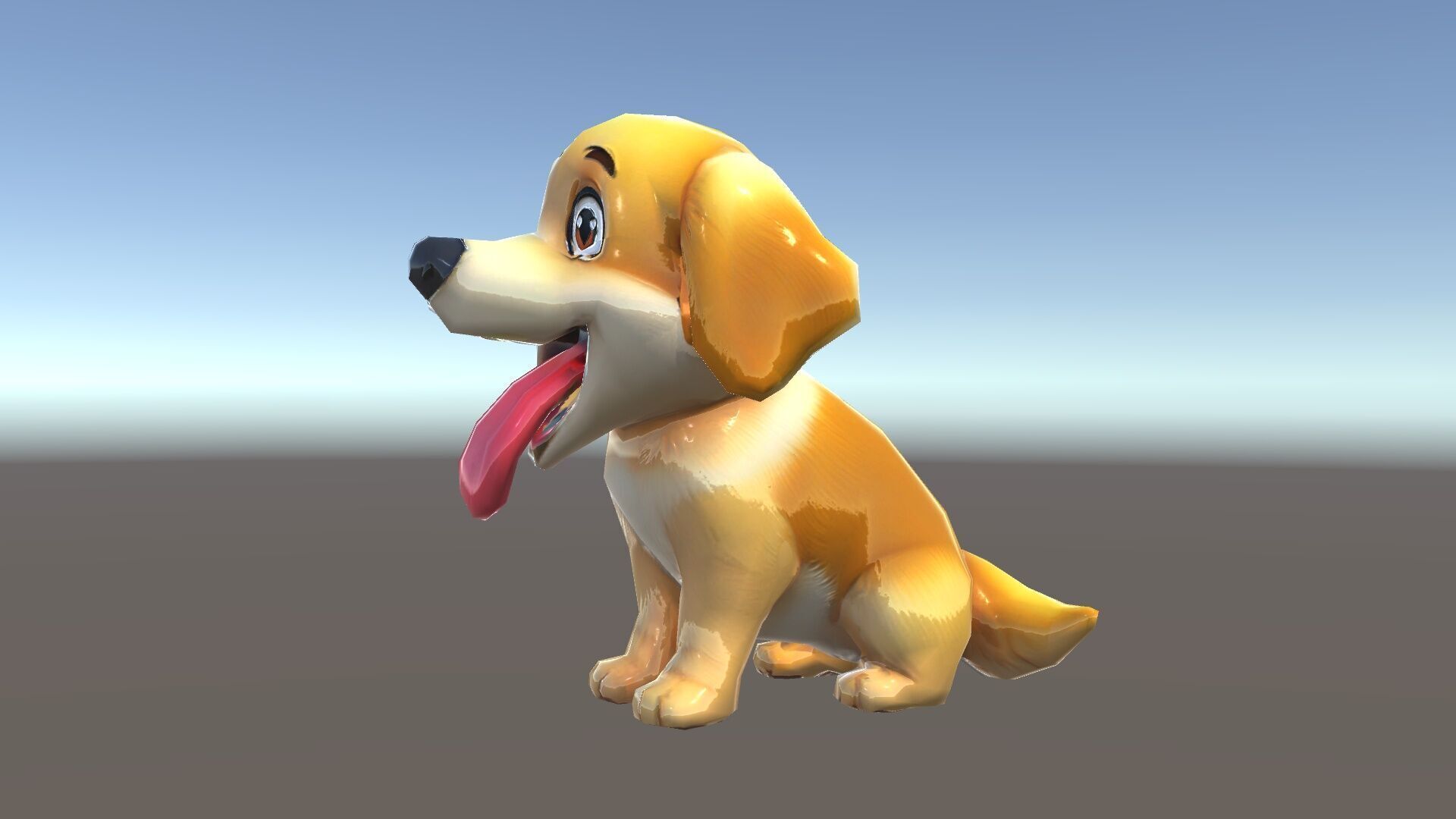 Cute Cartoon Puppy Model Pack Low-poly 3D model_26