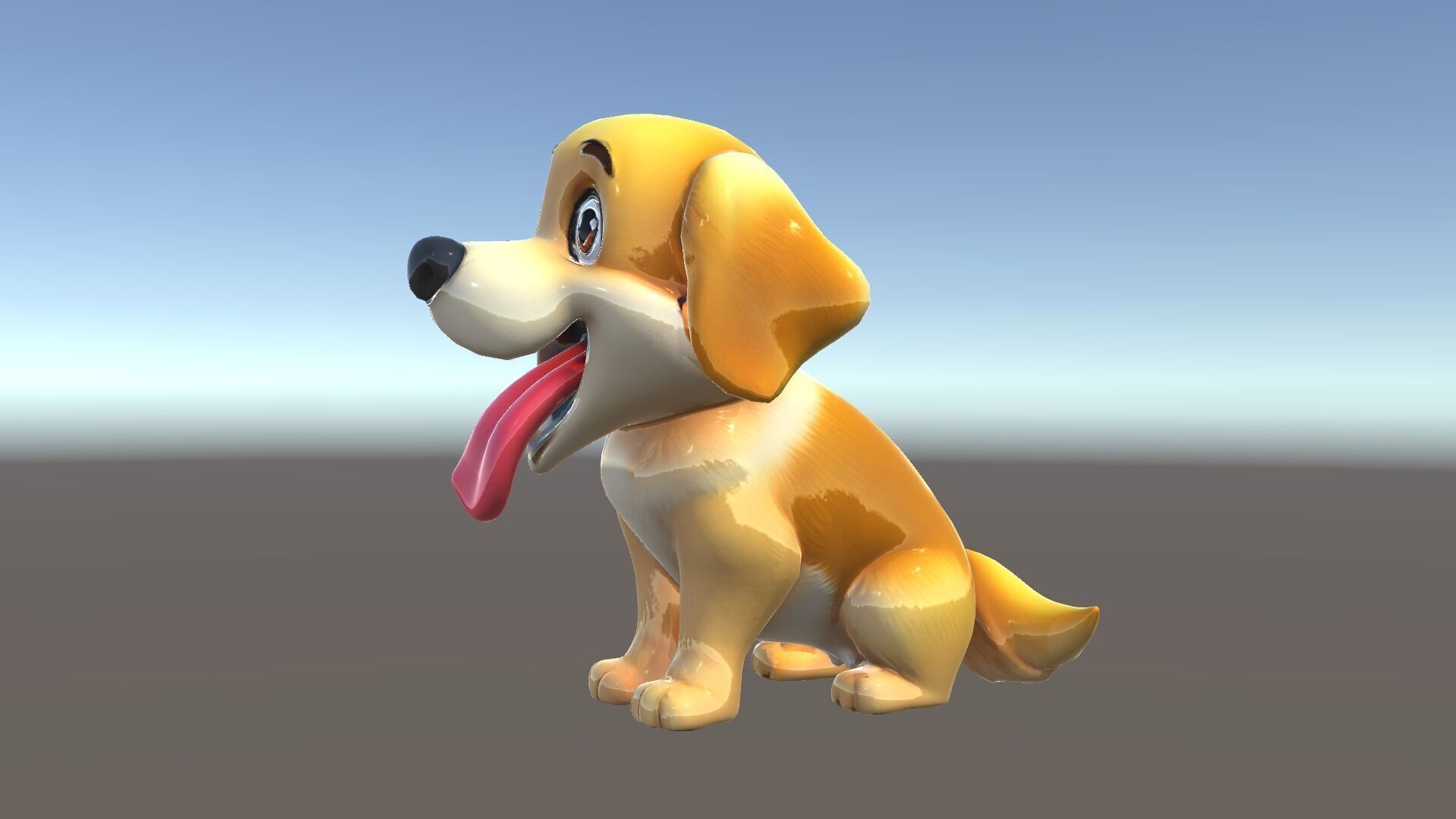 Cute Cartoon Puppy Model Pack Low-poly 3D model_23