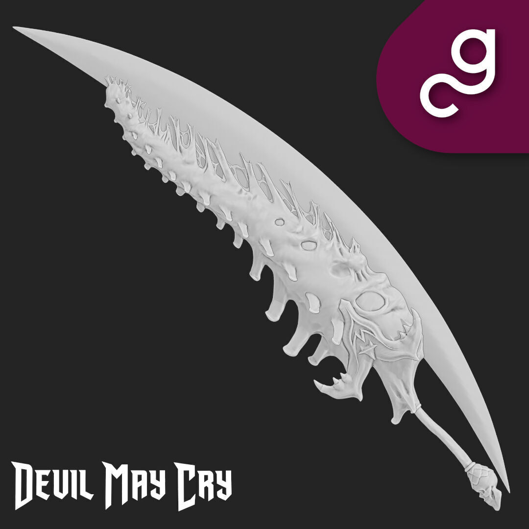 Sparda Sword Devil May Cry 3D print model_1