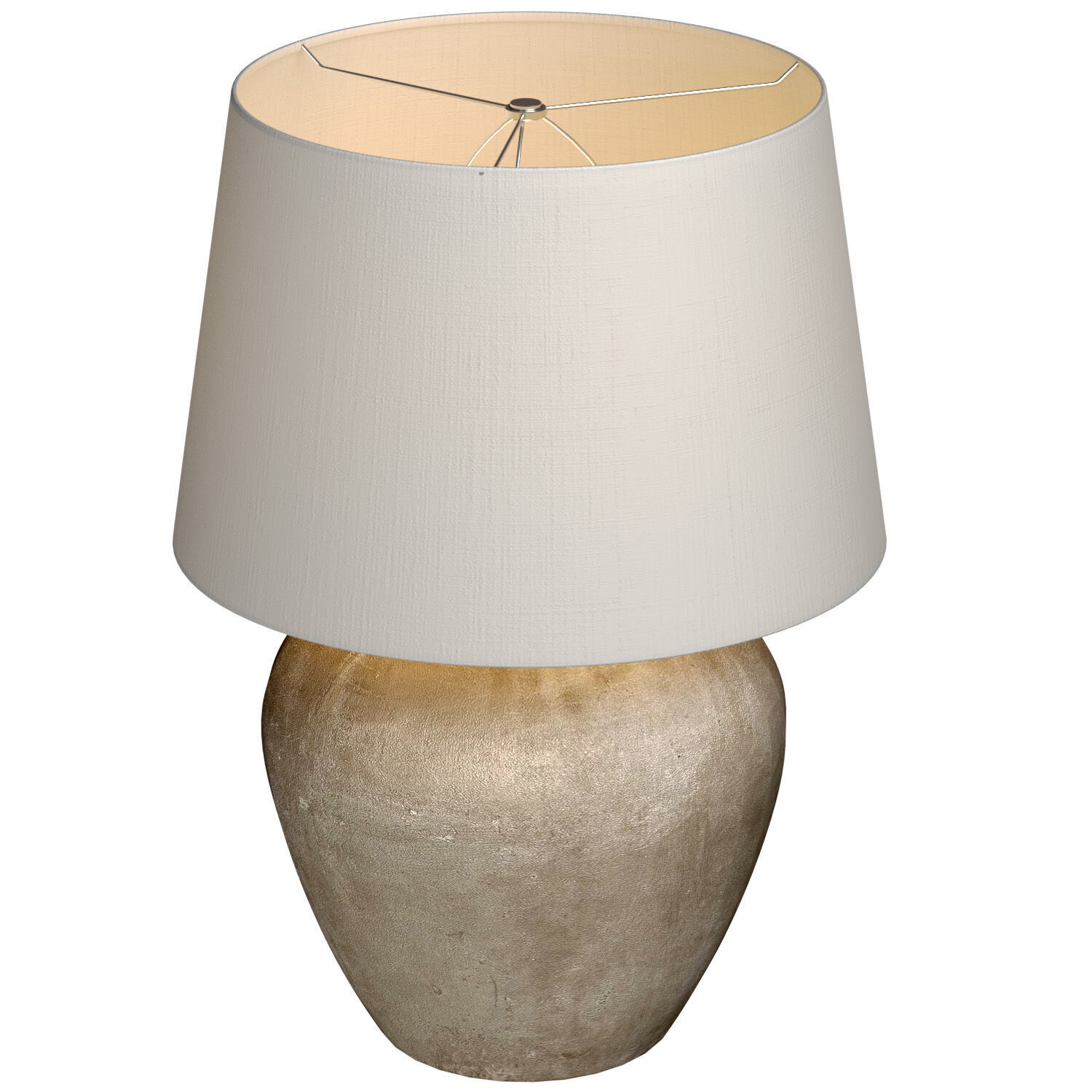 Rustic Nightstand bedside Provence Country European  Table Lamp 3D model_2