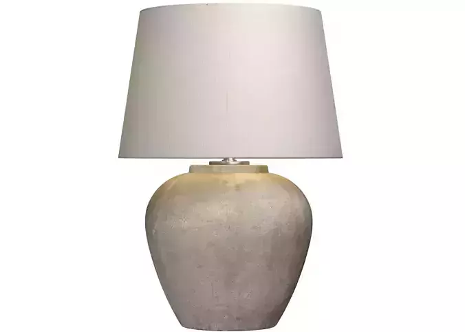Rustic Nightstand bedside Provence Country European  Table Lamp 3D model
