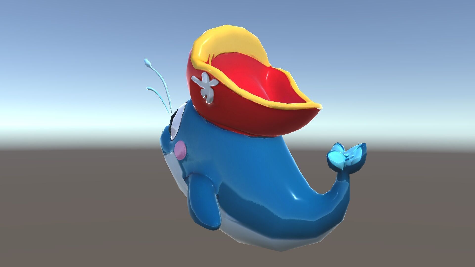 Pirate Whale Cartoon D Model Pack Low-poly 3D model_21