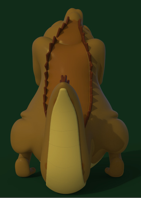 LOUIS THE ALLIGATOR-THE PRINCESS AND THE FROG-parts and complete 3D print model_4