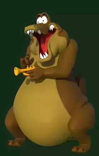 LOUIS THE ALLIGATOR-THE PRINCESS AND THE FROG-parts and complete