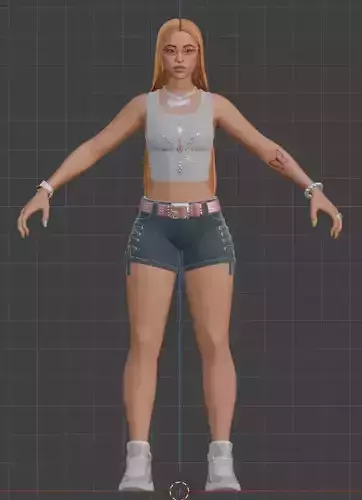 Ice Spice 3d model fortnite 3D model