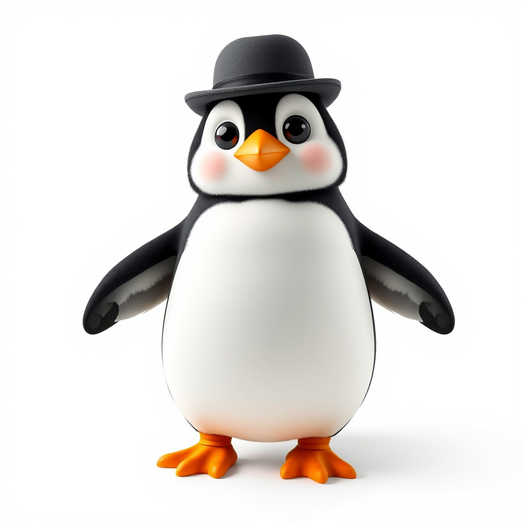 Charming Penguin Character Model Pack Low-poly 3D model_4