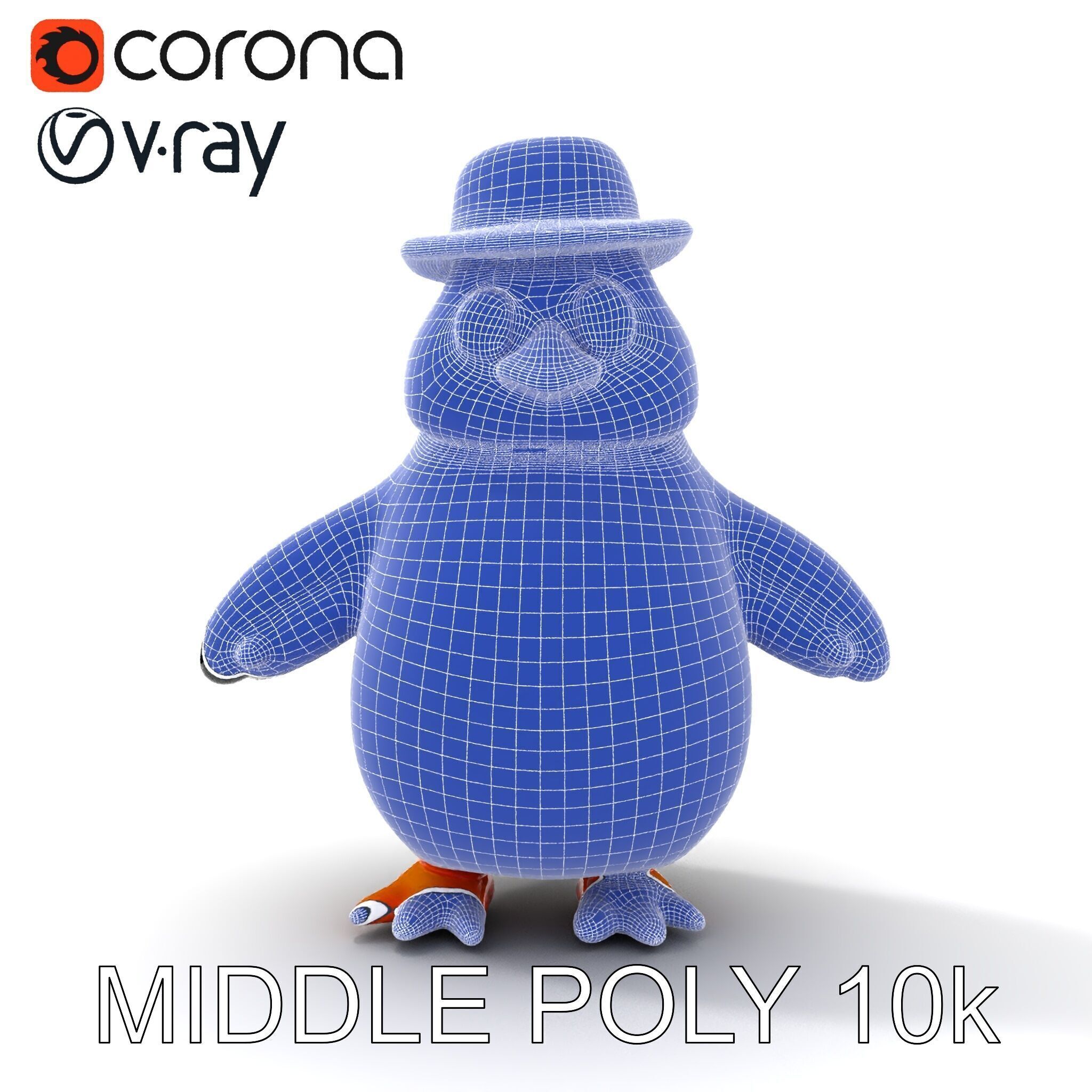 Charming Penguin Character Model Pack Low-poly 3D model_33
