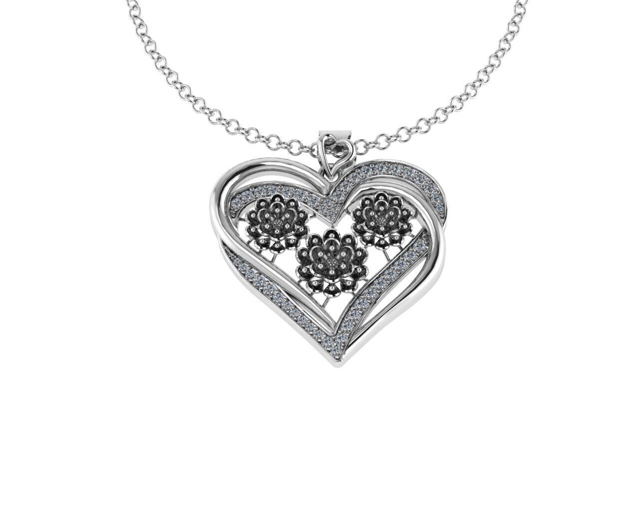 Heart Pendants 3D print model_1