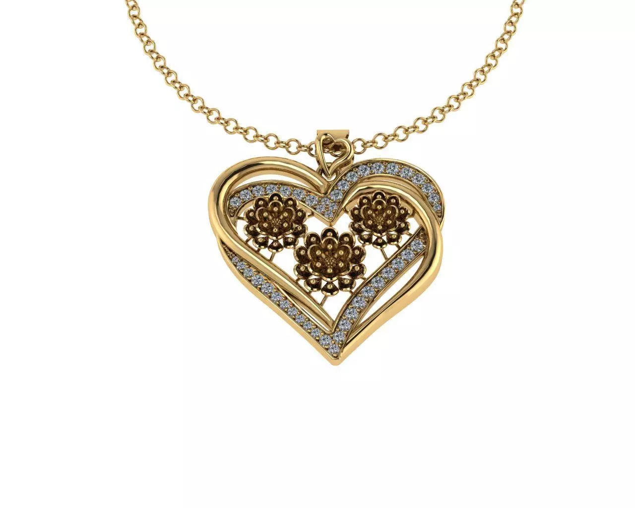 Heart Pendants 3D print model_0