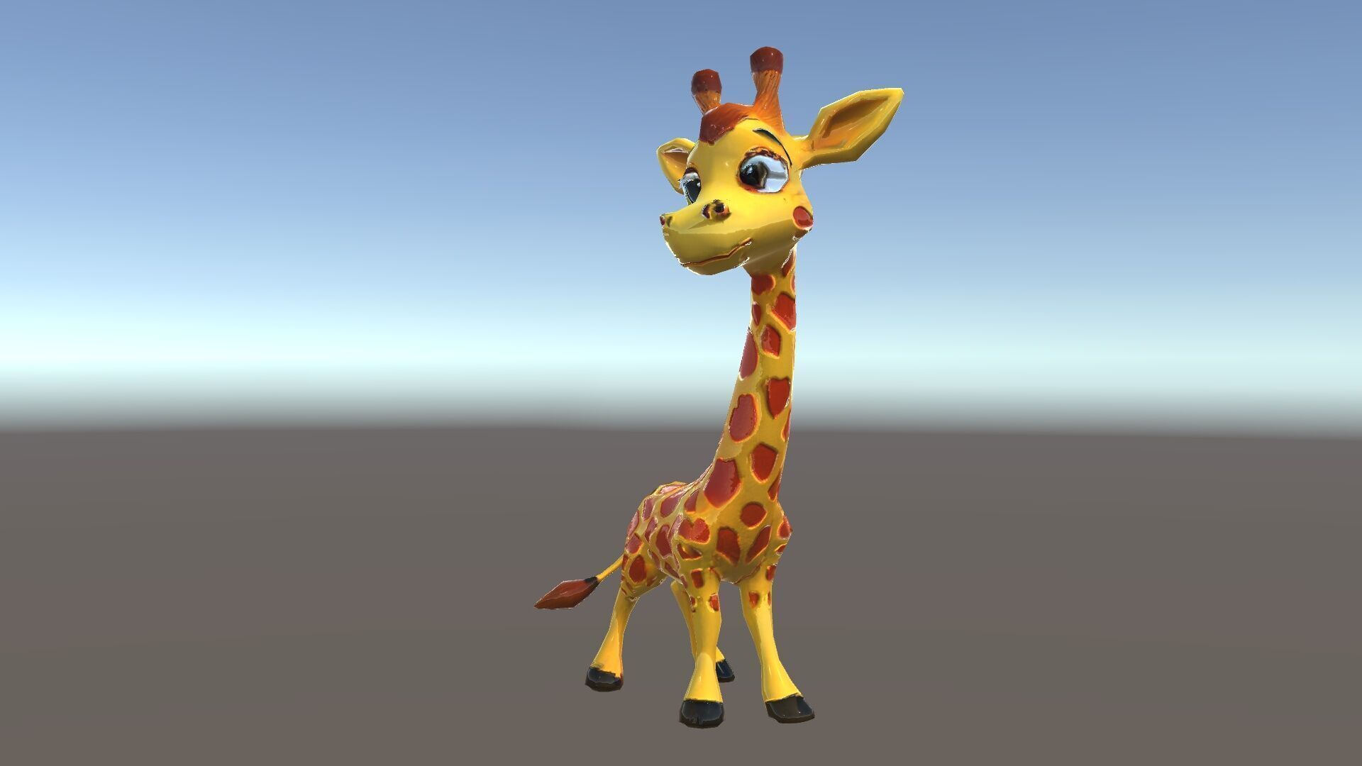 Cartoon Giraffe Model Pack for Animations and Games Low-poly 3D model_20