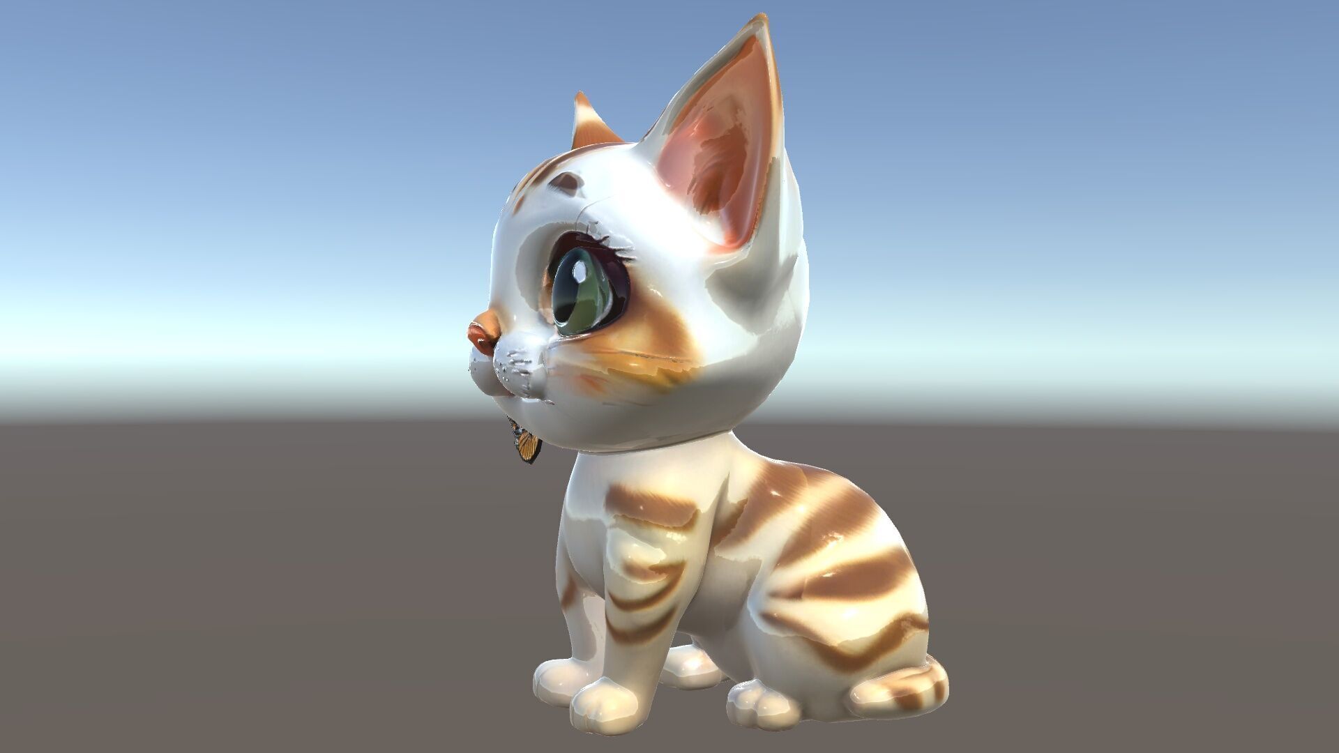 Adorable Kitten with Butterfly Model Pack Low-poly 3D model_15