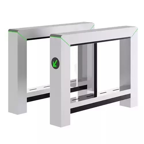 High-speed turnstile with swing doors