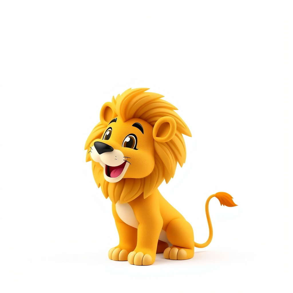 Stylized Cartoon Lion Model Pack Low-poly 3D model_4