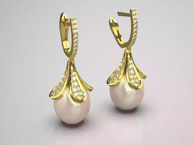 bride pearl- earring pe0035
