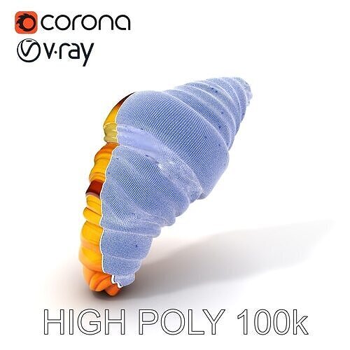 Croissant Model Pack for D Rendering and Game Design Low-poly 3D model 3
