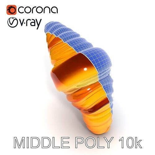 Croissant Model Pack for D Rendering and Game Design Low-poly 3D model 6