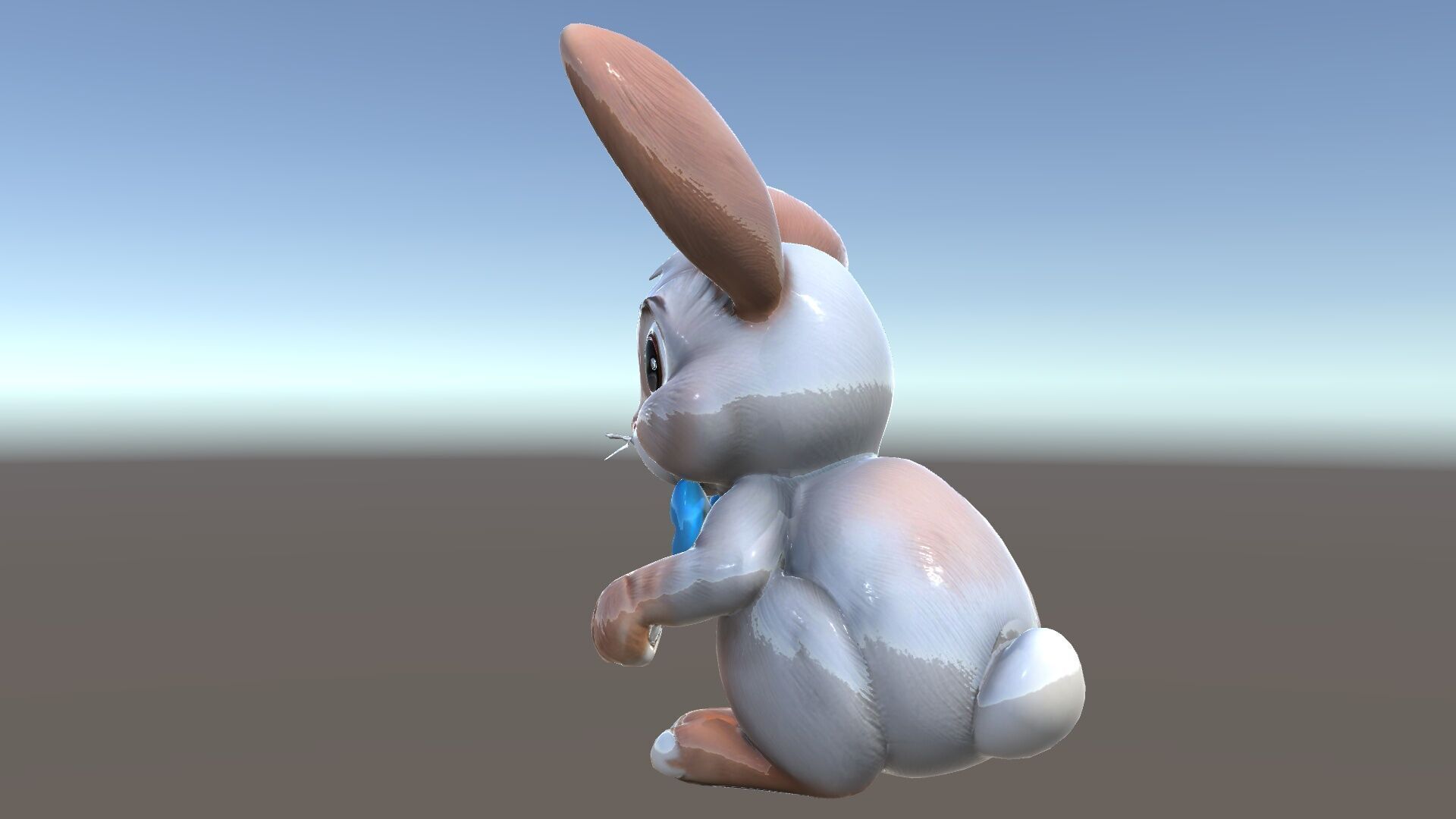 Animated Bunny with Bow Tie Model Pack Low-poly 3D model_23