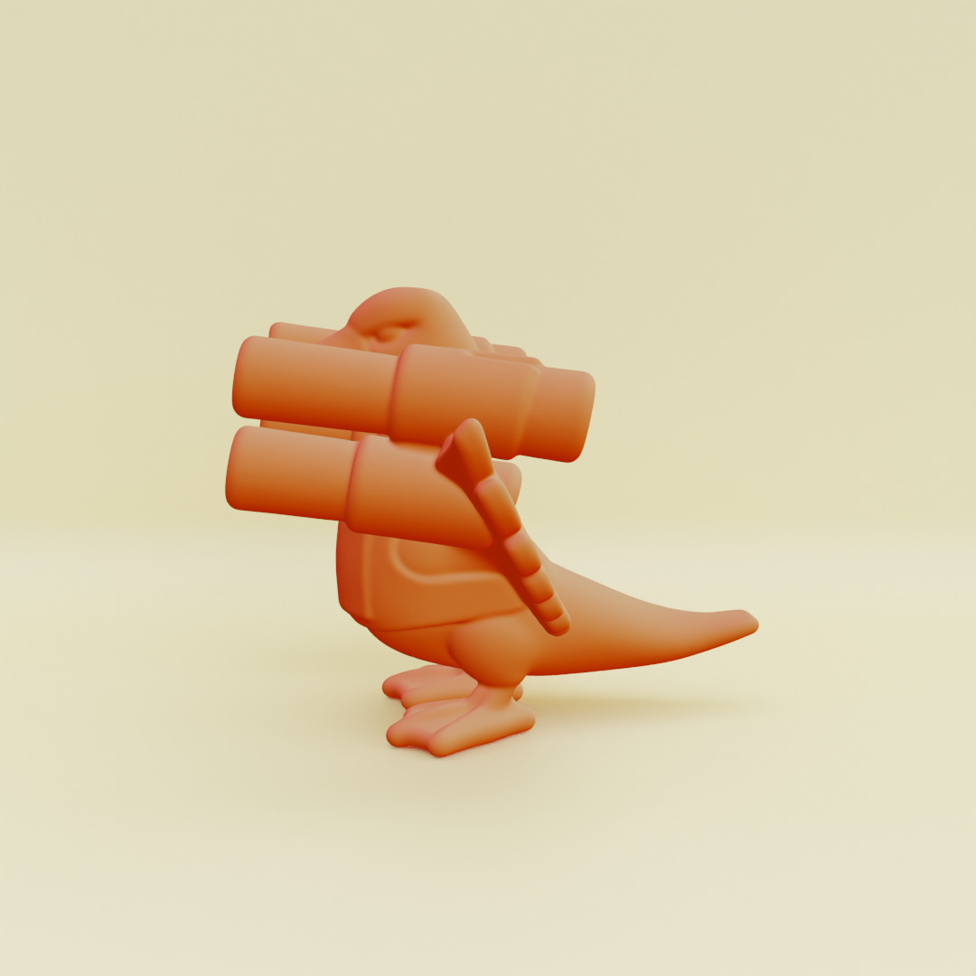 Bombombini Gusini Italian brainrot Printable 3D print model_19