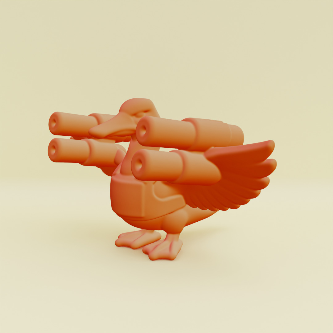 Bombombini Gusini Italian brainrot Printable 3D print model_16