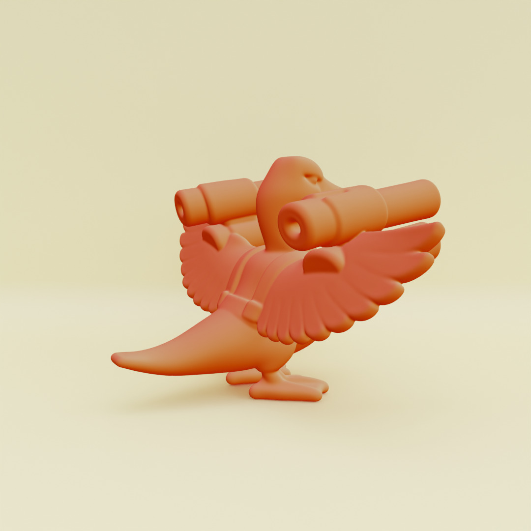 Bombombini Gusini Italian brainrot Printable 3D print model_6