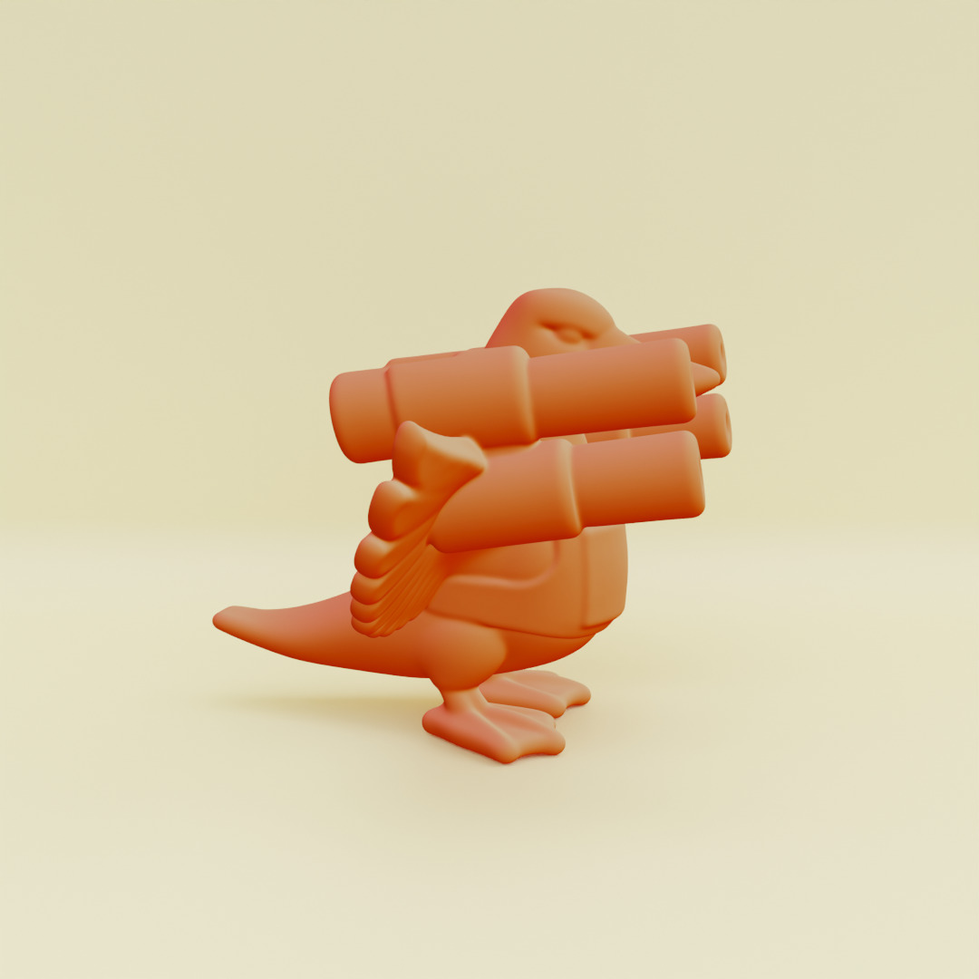 Bombombini Gusini Italian brainrot Printable 3D print model_8