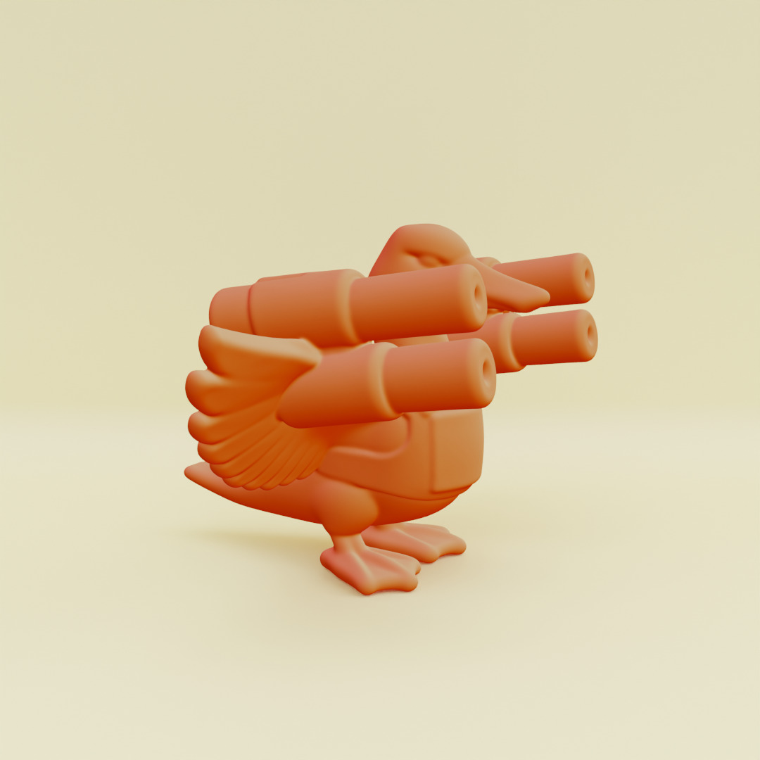 Bombombini Gusini Italian brainrot Printable 3D print model_9